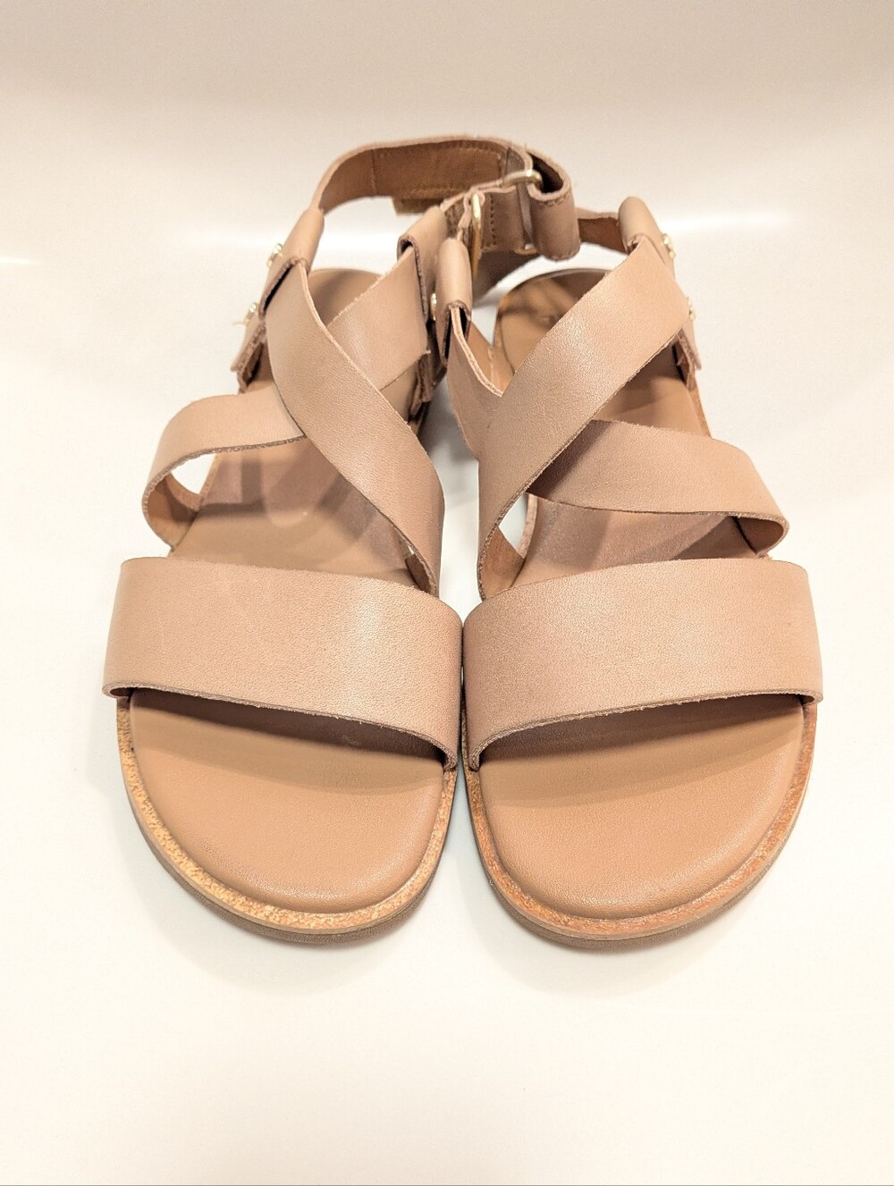 Sorel Beige Strappy Flat Sandals